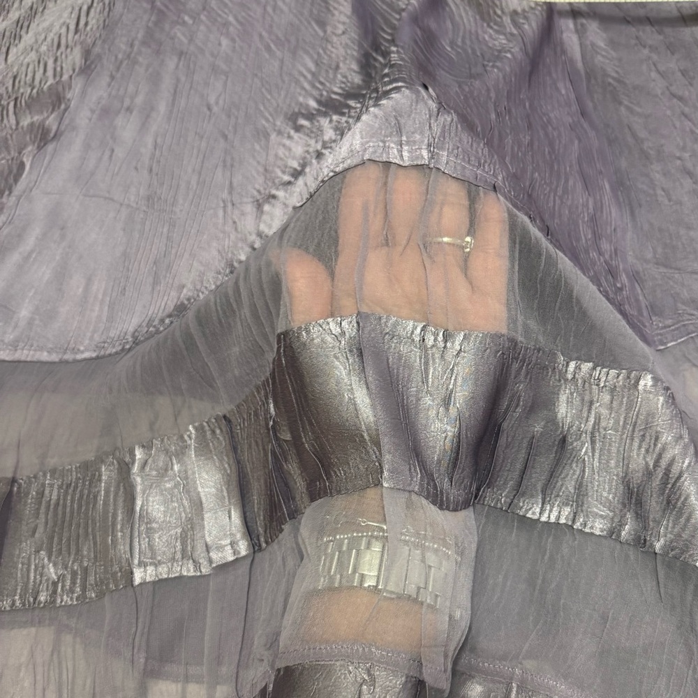 KOMAROV Midnight Crocus color 3/4 length  dress size L - Picture 6 of 13
